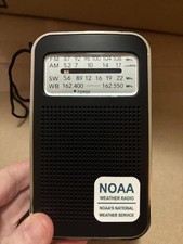 Rechargeable Emergency NOAA Weather Radio 4-Band AM FM SW WB Pocket NEW