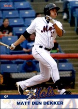 2012 Binghamton Mets Choice #4 Matt den Dekker Fort Lauderdale Florida FL Card