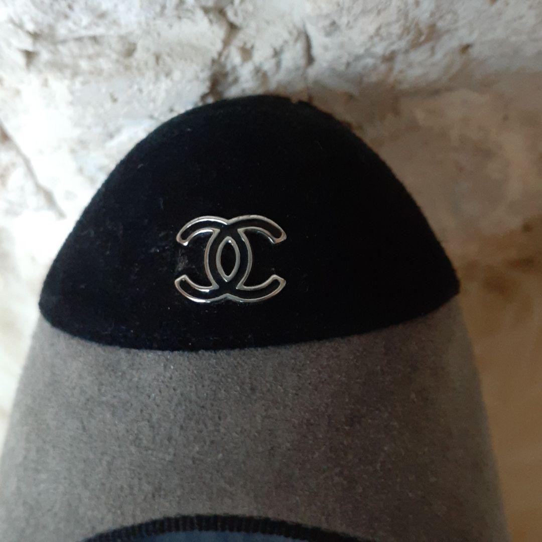 Chanel Pumps Heels Shoes Round-toe Bicolor Size 36.5 US About6.5 For Women thumbnail 6