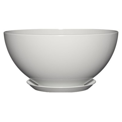 Classic Home and Garden Rosie Modern Planter w/Drainage - 10'', Stark White 