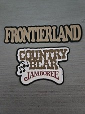Disney's FRONTIERLAND Handmade/Printed Scrapbook Embellishment Die Cut