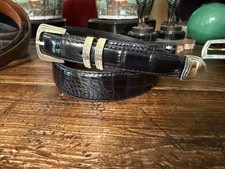 James Reid Ltd Sterling Silver 14K Gold Belt Buckle 1.3/8-1 Nu 36/37 utah