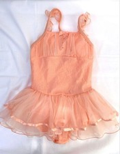 Chacott Kids Leotard 110 Coral Luxurious Dress Look No Discount