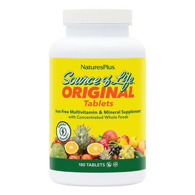 2 X NaturesPlus Source of Life Iron Free Multivitamin & Mineral Supplement -- 1
