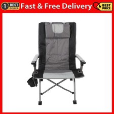 Ozark Trail High Back Camping Chair, Black, Adult