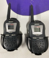 Pair of tested working Cobra Microtalk FRS 105 Walkie Talkies With Belt Holsters