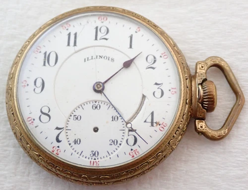 ANTIQUE 16s ILLINOIS GRADE 706 19 JEWEL POCKET WATCH PARTS