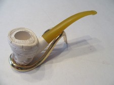 kleine vintage Meerschaumpfeife Pipe Pfeife Tabakpfeife  unberaucht