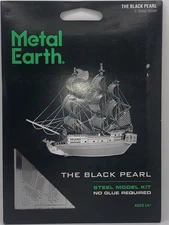 Metal Earth Ship The Black Pearl 3D Laser Cut Steel Model Kit- NOS
