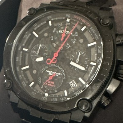 Bulova 98B257 Men's Precisionist Black Ion-Plated Quartz Watch