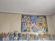 Lot Collection De 29 Figurines Et Chevaliers Du Zodiaque - Saint Seiya + Statue