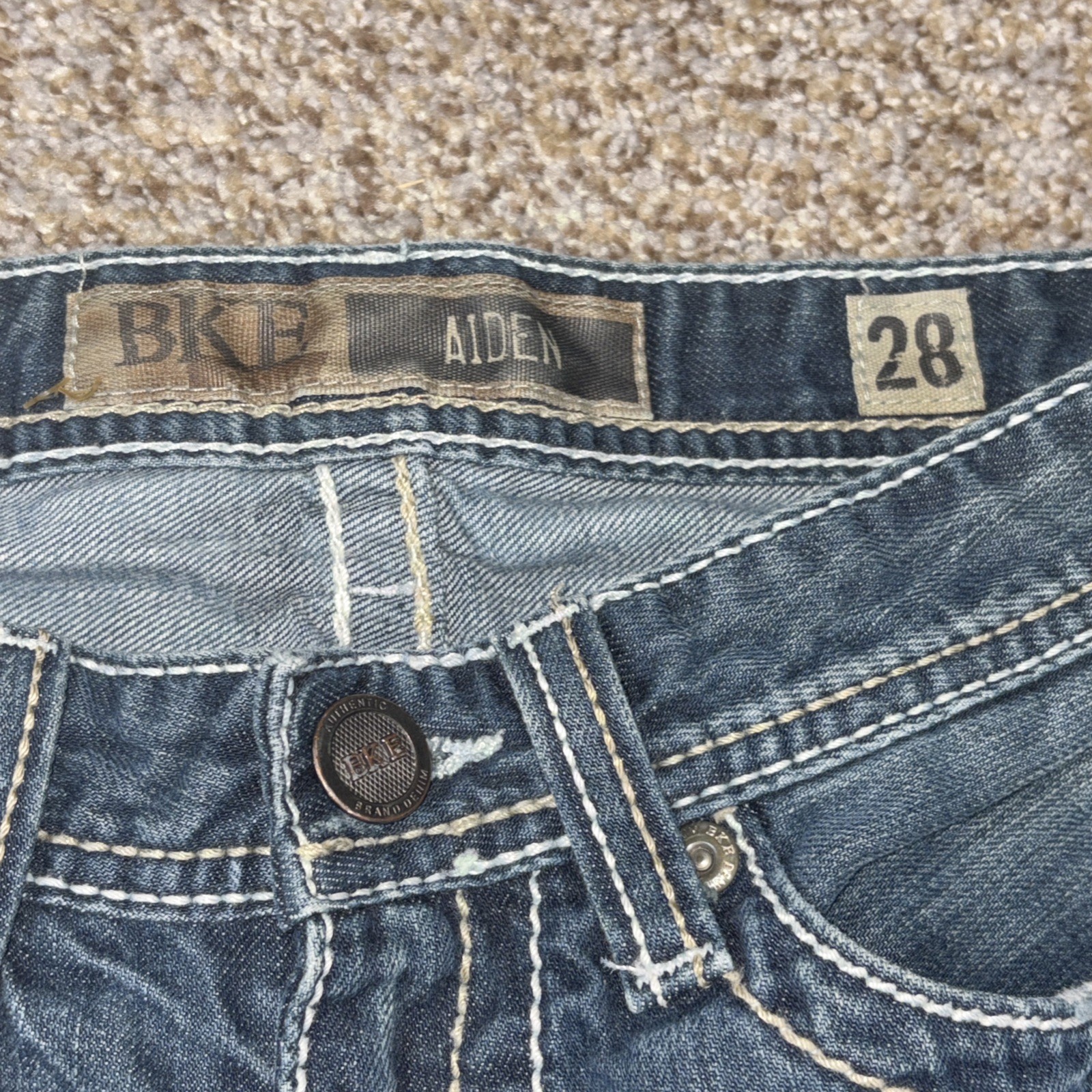 BKE Aiden Mens 28 X 29 Blue Demin Jeans - View 4