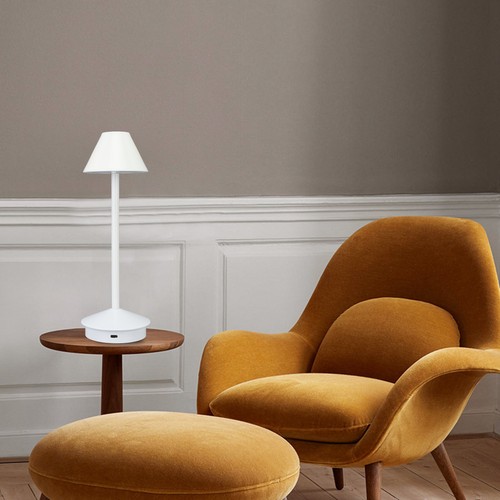 ⊹Lámpara de mesa inalámbrica estilo moderno arte en hierro 3 colores atenuación continua LED escritorio - Imagen 15 de 23