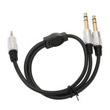 Dual 3.5mm To 6.35mm Y Splitter Cable Professional 3.5 Mm To 6.35 Mm Jack S MXSR