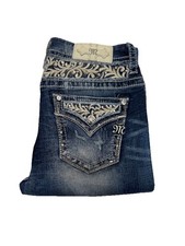 Miss Me Women's Jeans Curvy Mid-Rise Boot Stretch Size 28