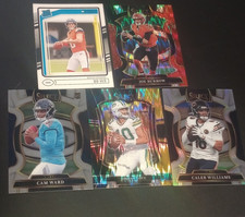 Panini Select Donruss Rated Rookie NFL 5 Card Lot - Nix, Burrow, Ward, Love