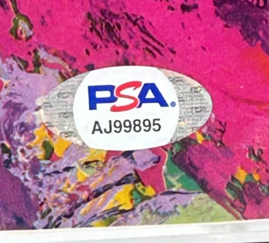 Impressão artística autografada 8x10 Willie Mays emoldurada (12"L x 14"H) PSA CERTIFICADO DE AUTENTICIDADE - Imagem 3 de 4