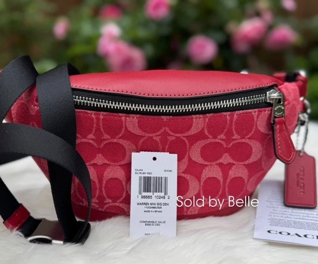 Coach Belt Bag & Fanny Pack Red Bags & Handbags for Women for sale