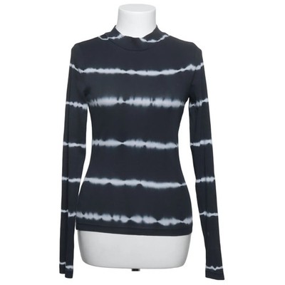 Weekday, Langarmshirt, Größe: S, Vera Printed Mockneck, Grau/Weiß #wdy