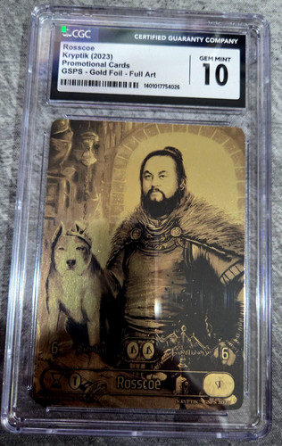 KRYPTIK TCG - Rosscoe (2023) GSPS Exclusive Promo Silver Edge - CGC 10