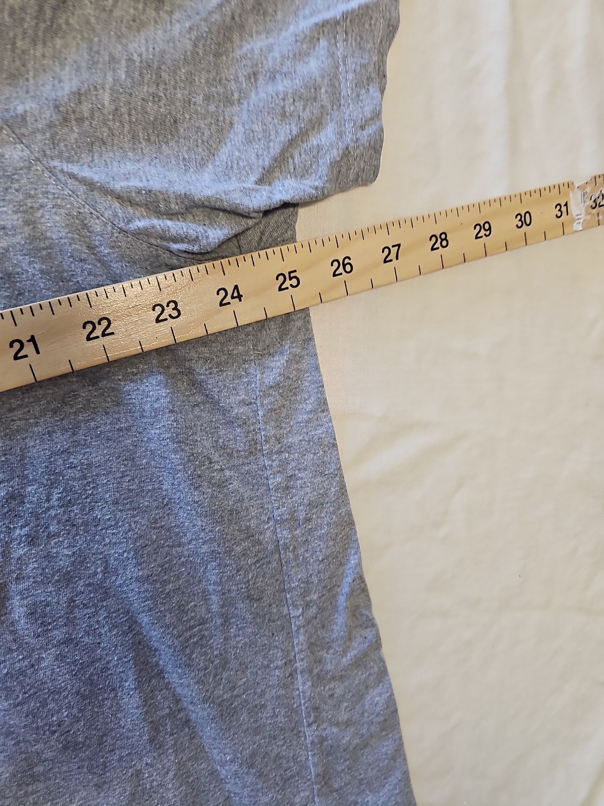 Marks & Spencer Blue Harbour Grey Marl Cotton T-Shirt approx L BB830 image 4