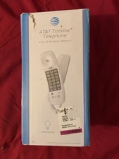 AT T ATT Basic Trimline Corded Phone Telephone Single Line Wall-Mountable 210