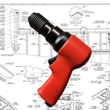 Sioux Pneumatic 2-inch 4X Rivet Gun for 5/32. Rivets Model 270A-2 Aircraft Tool