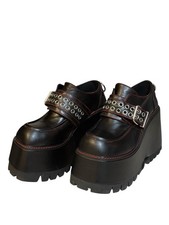 current mood swear word platform loafer shoes size 9 dolls kill 