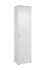 Armadio da ingresso ANDO in laminato con 1 anta e 5 ripiani, LAP 50x187x34 cm