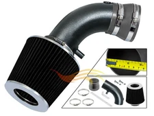 BCP RW GREY For 01-07 Caravan/Voyager Minivan 3.3L V6 Ram Air Intake Kit+Filter