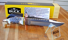 SUPERB JOE HOUSER CUSTOM BUCK KNIFE 639 FIELDMATE 420HC BLADE ELK ANTLER HANDLE