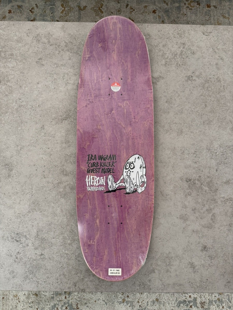 Heroin Curb Killer #1 Ira Ingram Skateboard Deck EXTREMELY RARE w