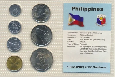 Philippines: 1983-1991 Uncirculated 7 Coin Set - Image 1 of 2