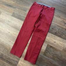 Brooks Brothers Lightweight Advantage Chino Milano Sz 30x30 Red Business Casual
