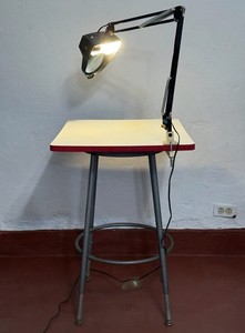 Vintage Mayline Adjustable Table Metal  with Magnifying Light (without clamp)