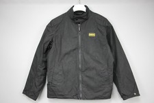 BARBOUR Authentic Black Waxed Canvas Zip Jacket Boys Sz 8-9 years