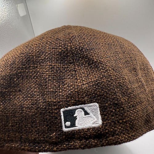 New Era 59Fifty Chicago White Sox Brown/Tweed Split Panel Fitted Hat Size 7 - Picture 3 of 5