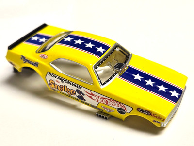 Auto World Don ''The Snake'' Prudhomme 4 Gear 70's Cuda HO Slot Car Body