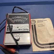 Matco Tools Et-370 Tach Dwell Meter Vintage Automotive Tester W Manual Untested Matco Tools Et-370 Tach Dwell Meter Vintage Automotive Tester W Manual Untested