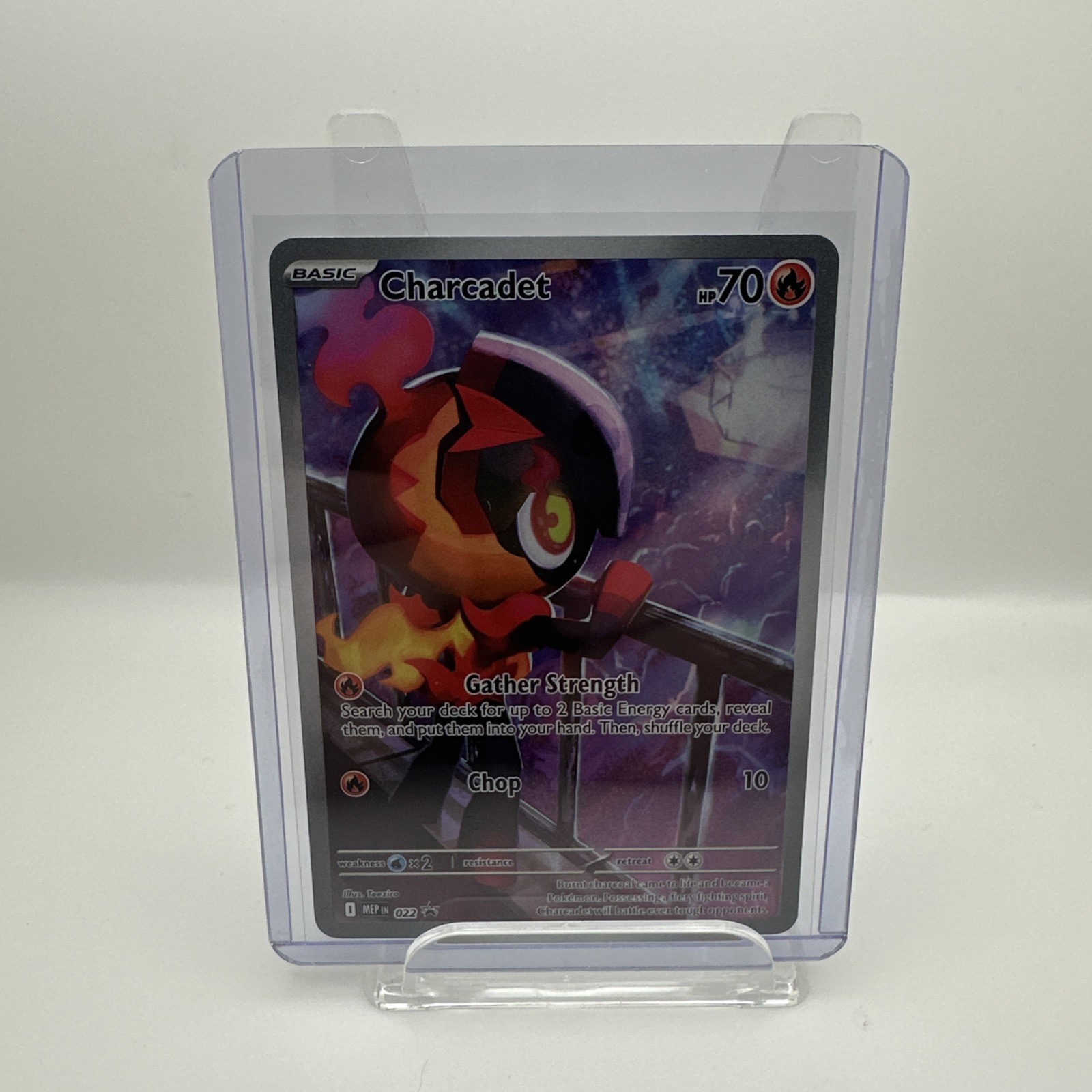 Charcadet 022 Pokemon TCG Black Star Promo Full Art Foil Card Near Mint NM