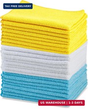 Amazon Basics Microfiber Cleaning Cloths, Ultra Absorbent, Lint Free, Streak Fre