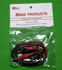 MAXX FUTABA ESV & Charge Harness Set W Banana PLG # 2701 New FREE SHIPPING