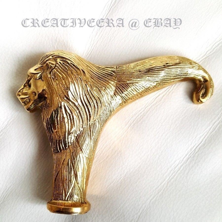 Antique Solid Brass Handmade Handle only For Walk… - image 4