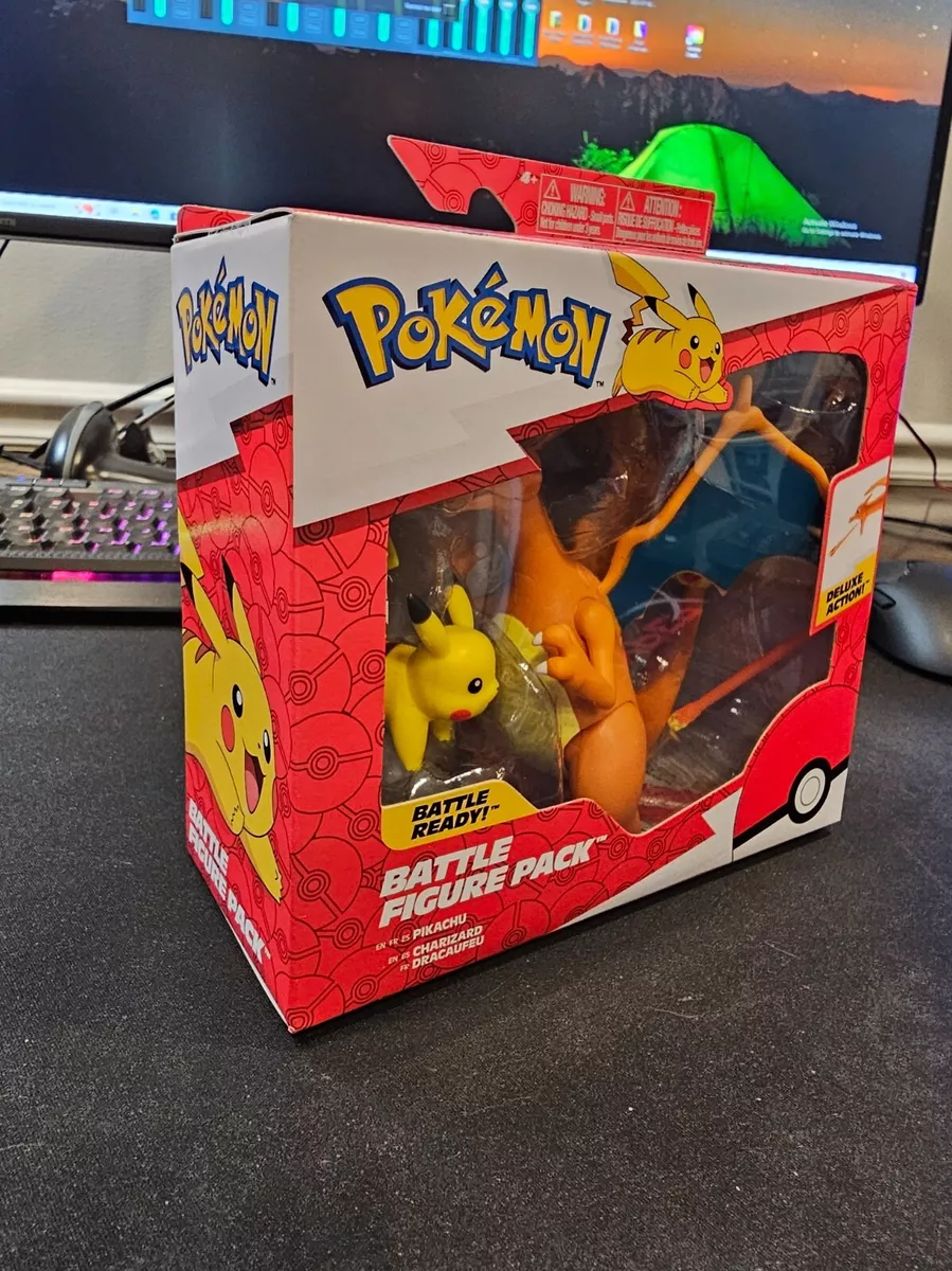 Pokemon Battle Figure 2 Pack - Features 4.5-Inch Charizard and 2-Inch  Pikachu Battle Figures 