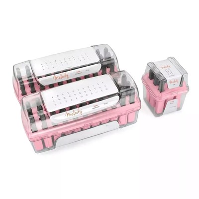 lmpɾessαɾt Melody Modern Letter Stamp Set-Uppercase,Lowercase,Numbers&Extras