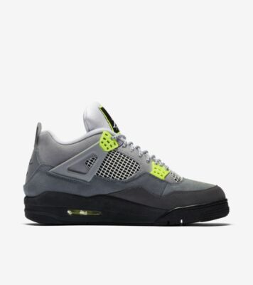 Nike Air Jordan 4 Retro SE Neon 95 Cool Grey CT5342-007 Men's Size
