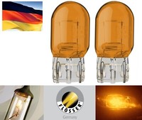 Flosser 7440NA WY21W 21W Bernstein Zwei Birnen Vorne Blinklicht Licht FüR Lager