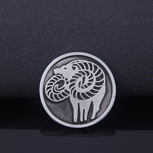 Monedas de metal de los siete pecados capitales dragón halcón serpiente zorro grizzly cabra jabalí - Imagen 6 de 20