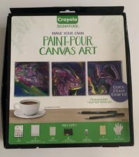 NIB Crayola Paint Pour Canvas Art Kit
