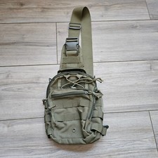 Green Nylon Tactical Crossbody Multiple Compartments Heavy Duty Sling Bag